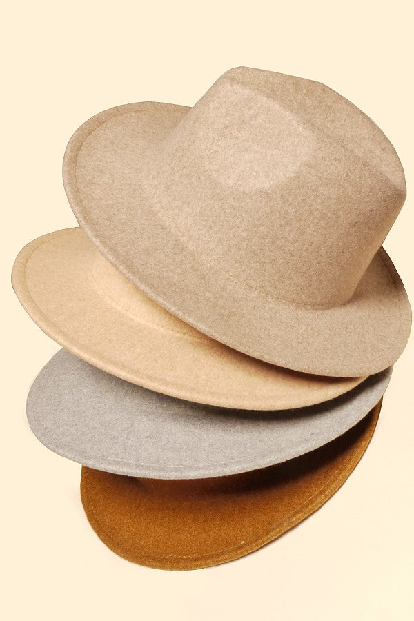Vintage Wool Blend Fedora Hat