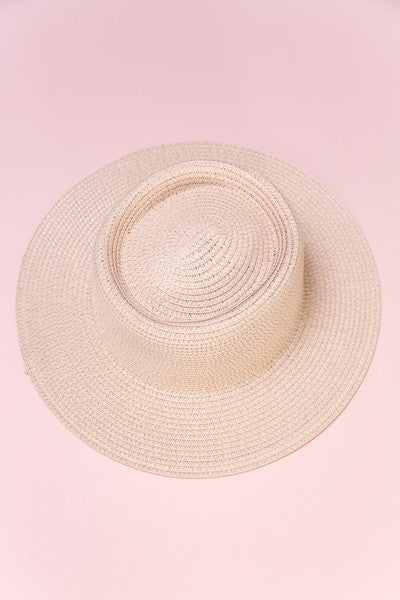 Classic Boater Straw Sun Hats - Image 6