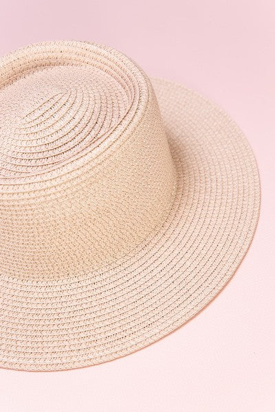 Classic Boater Straw Sun Hats - Image 3