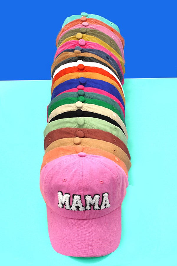 Washed Sherpa Mama Baseball Cap
