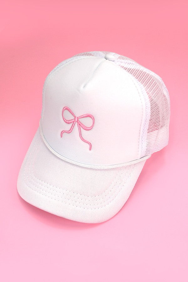Embroidery Ribbon Bow Trucker Cap - Image 10