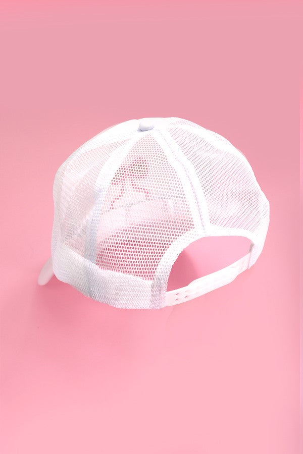 Embroidery Ribbon Bow Trucker Cap - Image 3