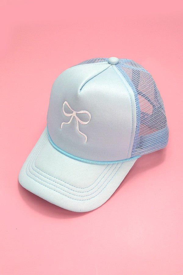 Embroidery Ribbon Bow Trucker Cap - Image 8