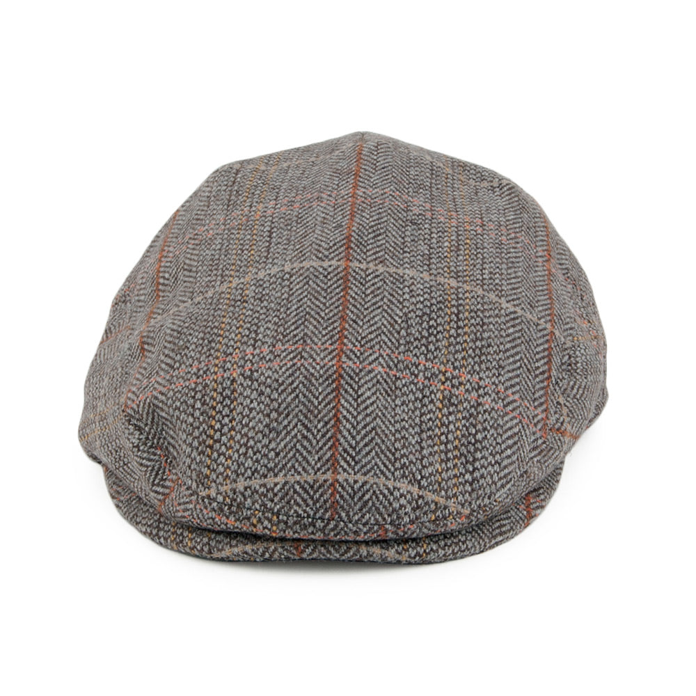Brown-Grey Baby Tweed Flat Cap - Image 2