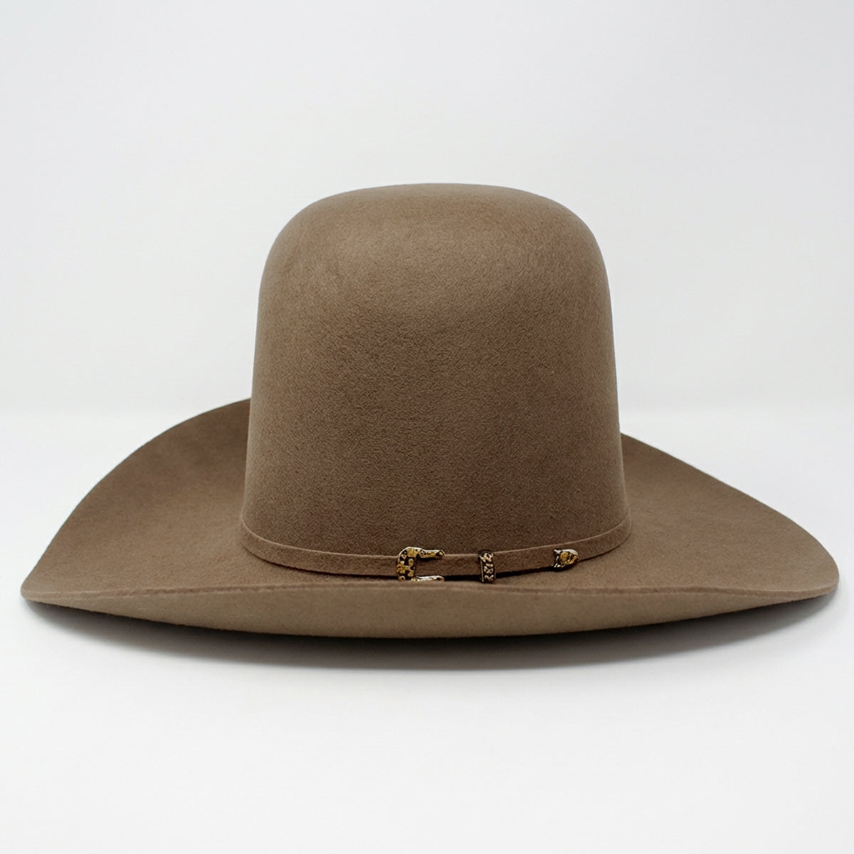 Tombstone 20X Oak Brown Open Crown Cowboy Felt Hat