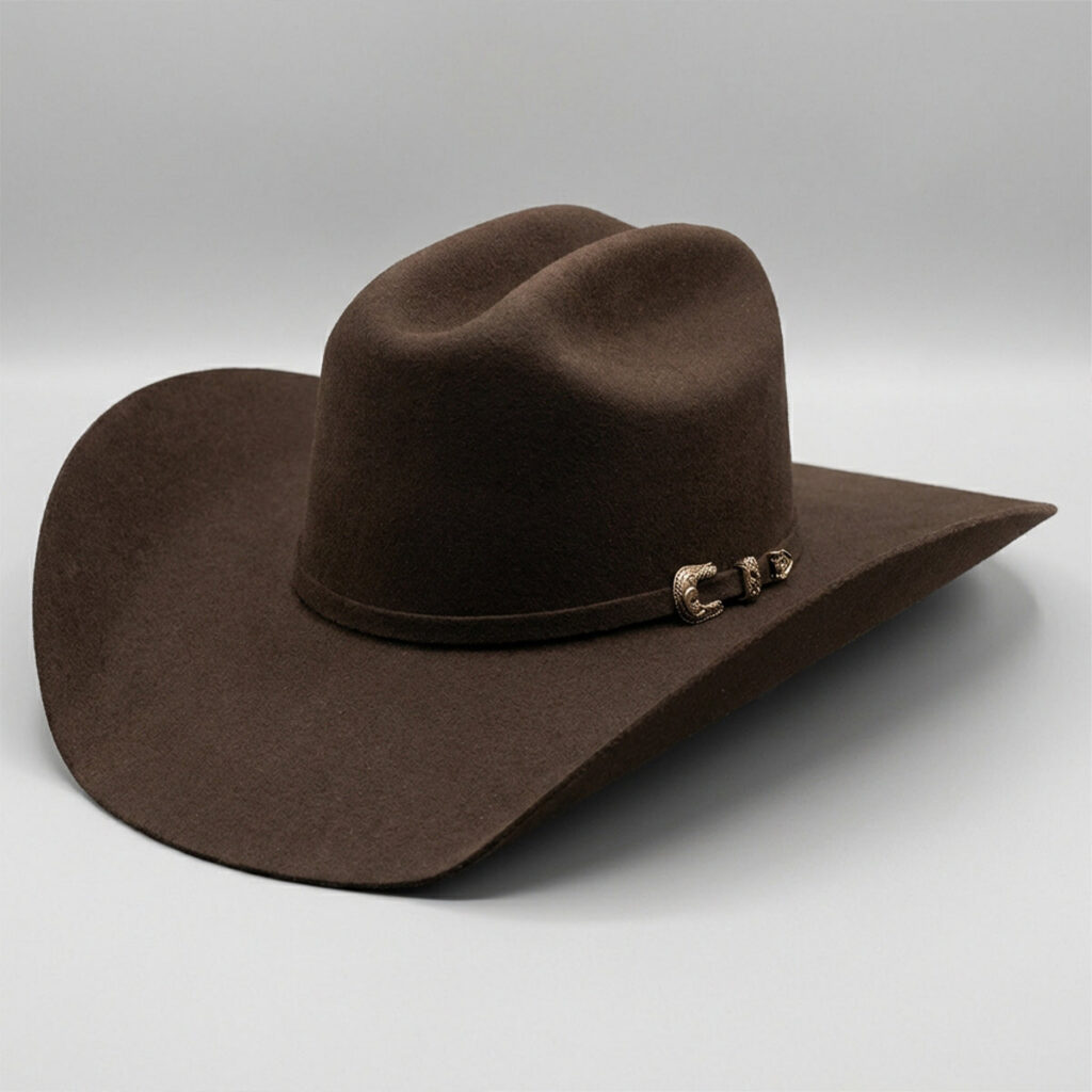 Tombstone Roper Chocolate Felt Cowboy Hat