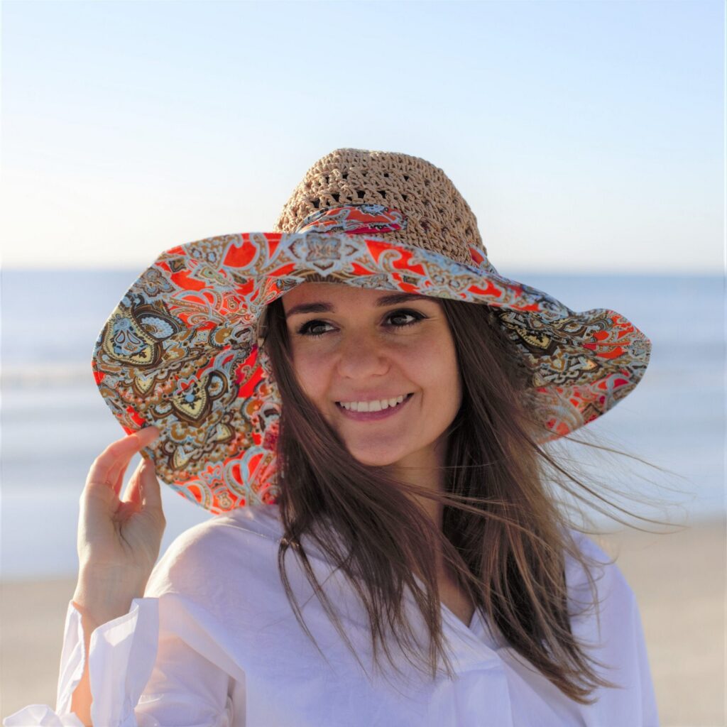 Summer Hats , Women's Beach Hat, Straw Sun Hat, Packable Beach Hat, Garden Hat, 5" Wide Brim Sun Hat Women, Floppy Hat