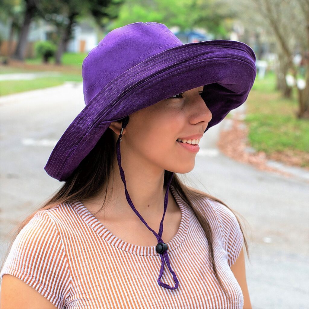 Summer Hats Women, Sun Hat Wide Brim, Wide Brimmed Sunhat, Beach Hat, 100% Cotton Sun Hat, Resort Packable Vacation Hat