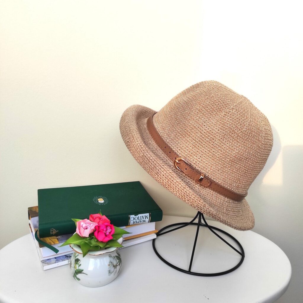 Cloche Hat Women, Summer Bowler Hat , Fedora Hat Women, Rolled Brim Hat, Foldable Cotton Straw Mesh Hat, Summer