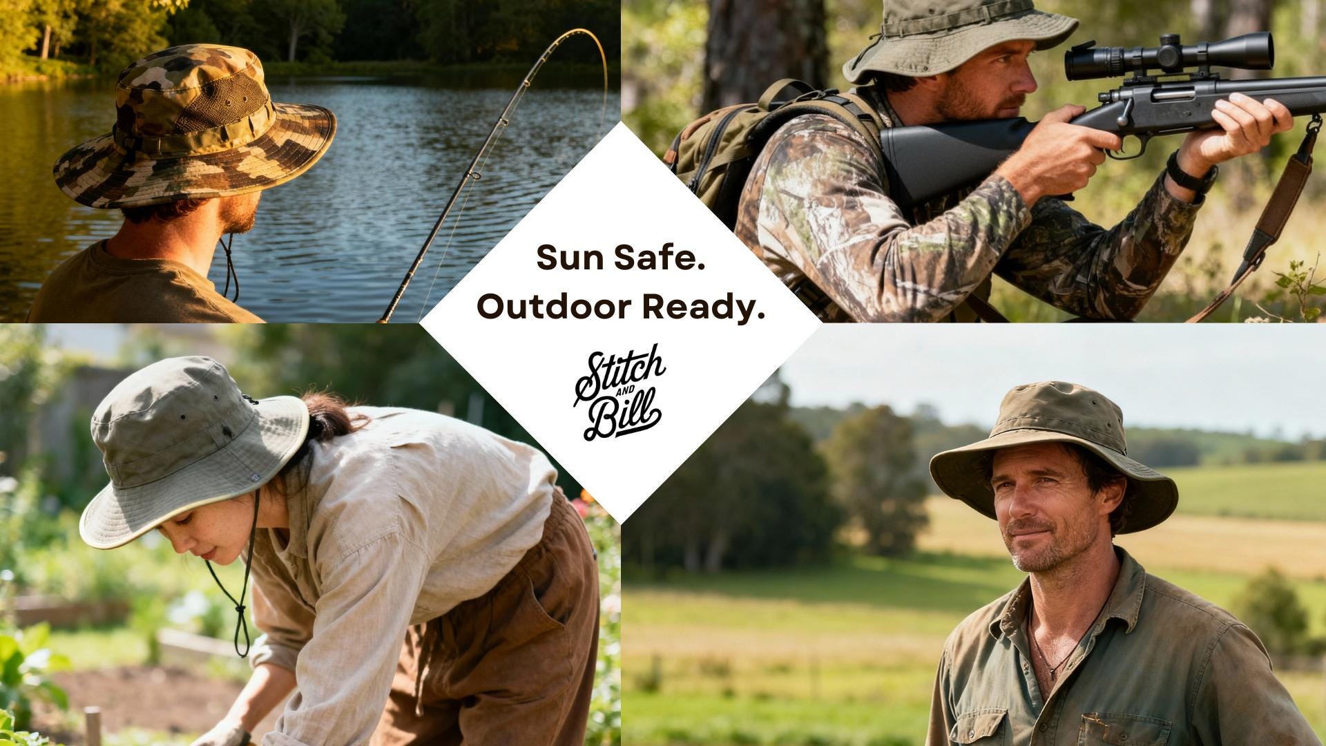 Cotton Boonie Hat - Adjustable UPF 50+ Outdoor Sun Protection - Image 14